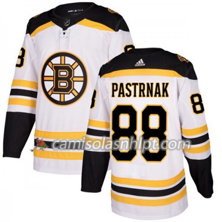 Camisola Boston Bruins David Pastrnak 88 Adidas 2017-2018 Branco Authentic - Mulher